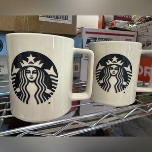 2 new ceramic Starbucks Coffee mugs